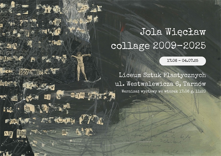 Plakat wystawy Jolanty Więcław